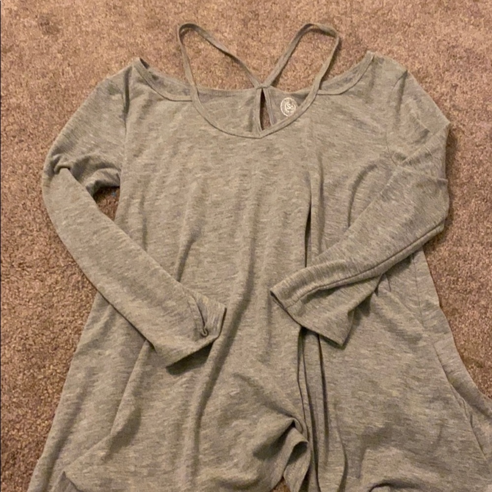 Grey Longsleeve Top